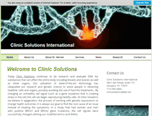 Tablet Screenshot of clinic-solutions-houston.com